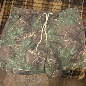 PacSun Green Camo Shorts